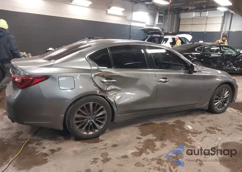2019 Infiniti Q50 3.0T Luxe z USA, uszkodzony, nr VIN JN1EV7ARXKM550253